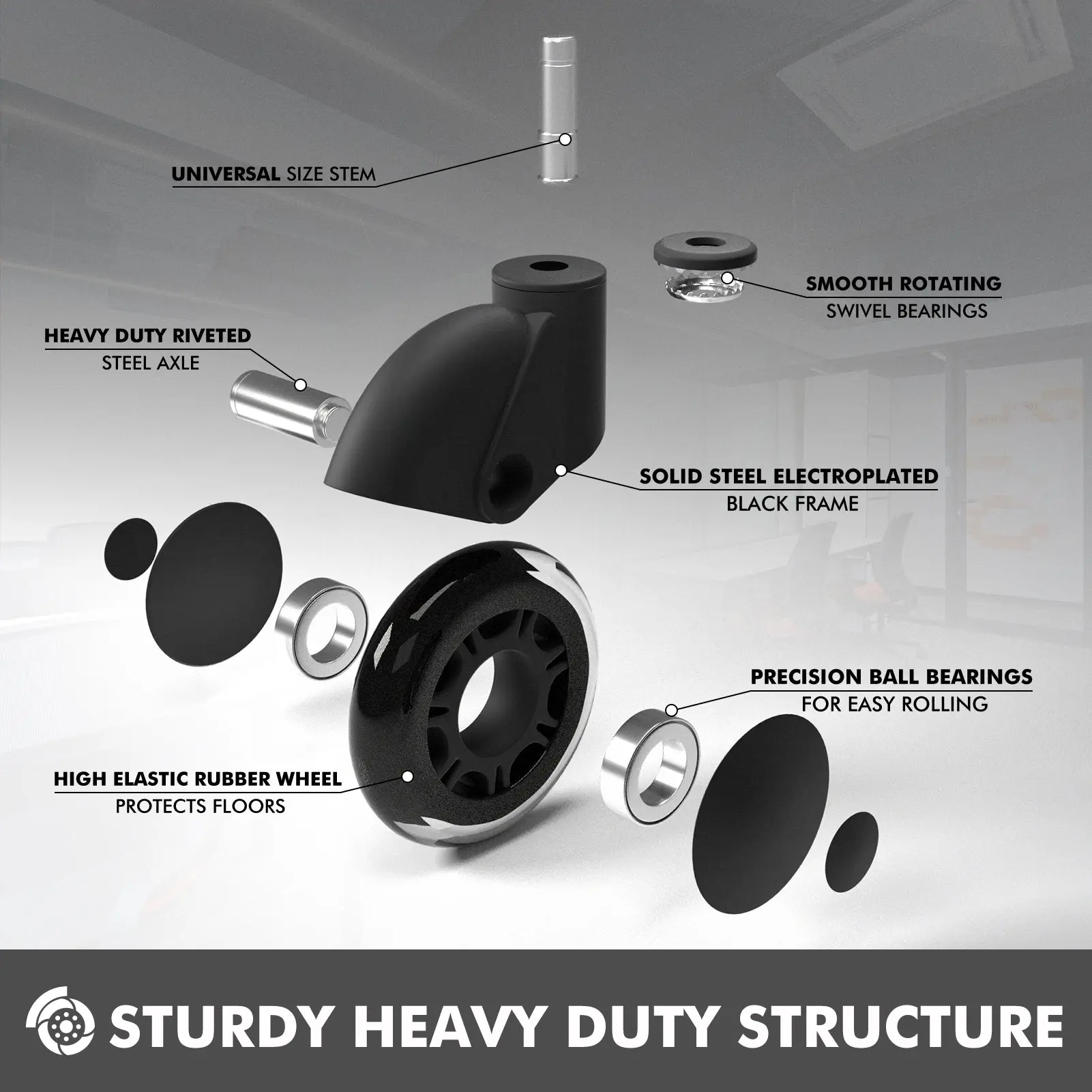 DOWINX CHAIR CASTORS - Image 6