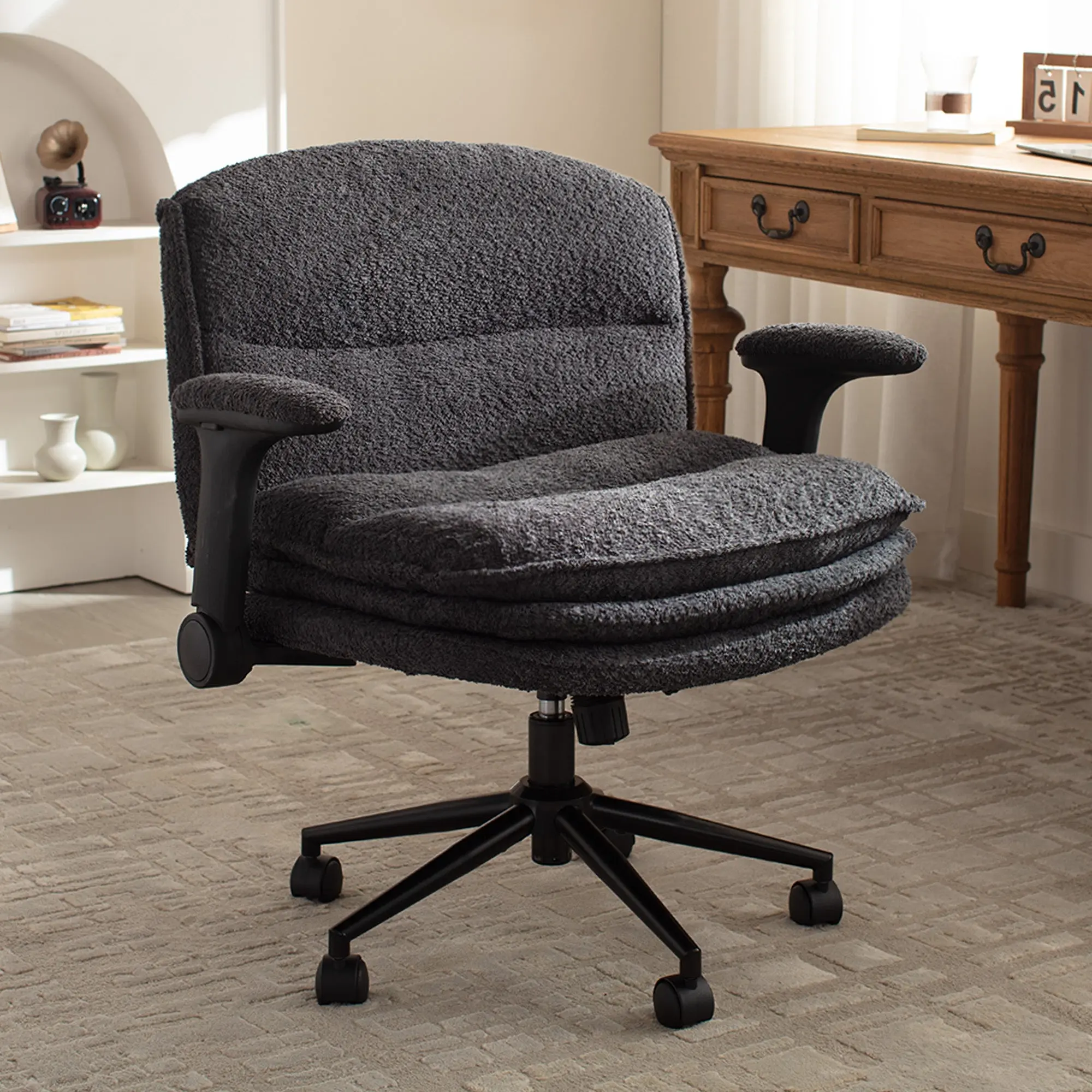 Dowinx Criss Cross Chair – Adjustable & Swivel-Black