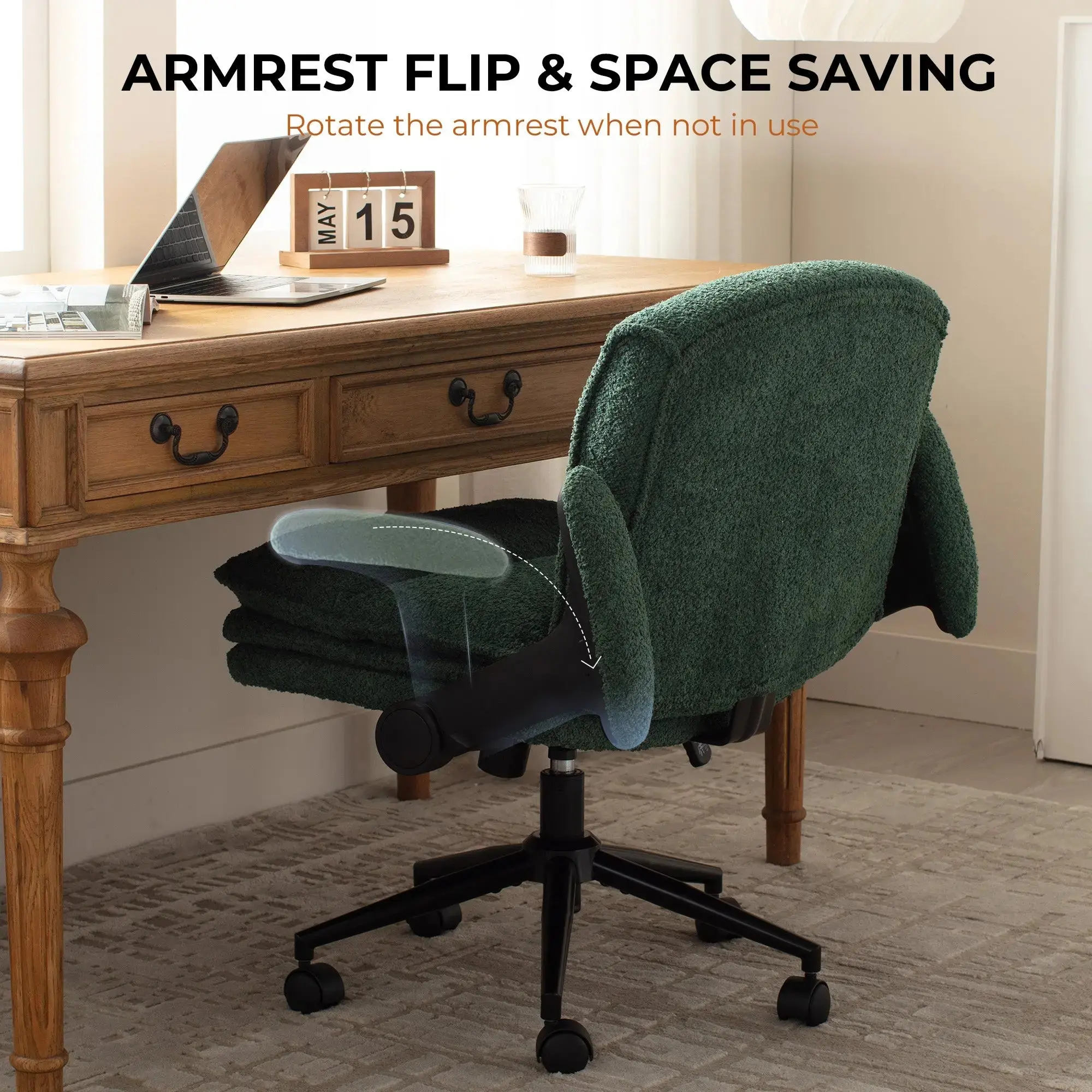 Dowinx Criss Cross Chair – Adjustable & Swivel-Green - Image 6