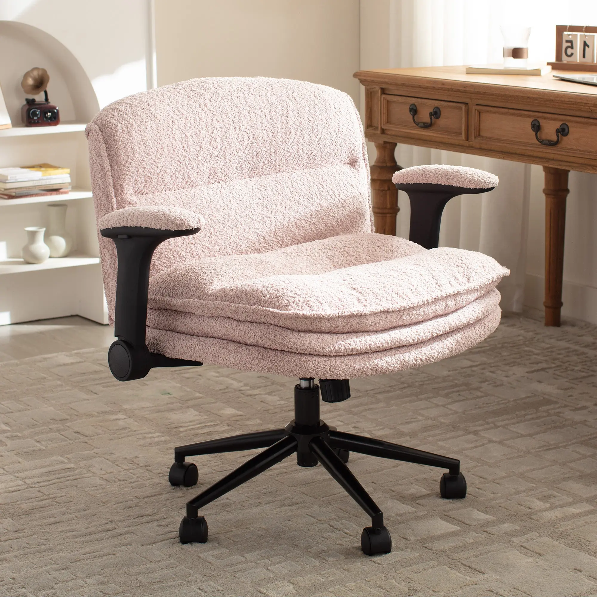 Dowinx Criss Cross Chair – Adjustable & Swivel-Pink