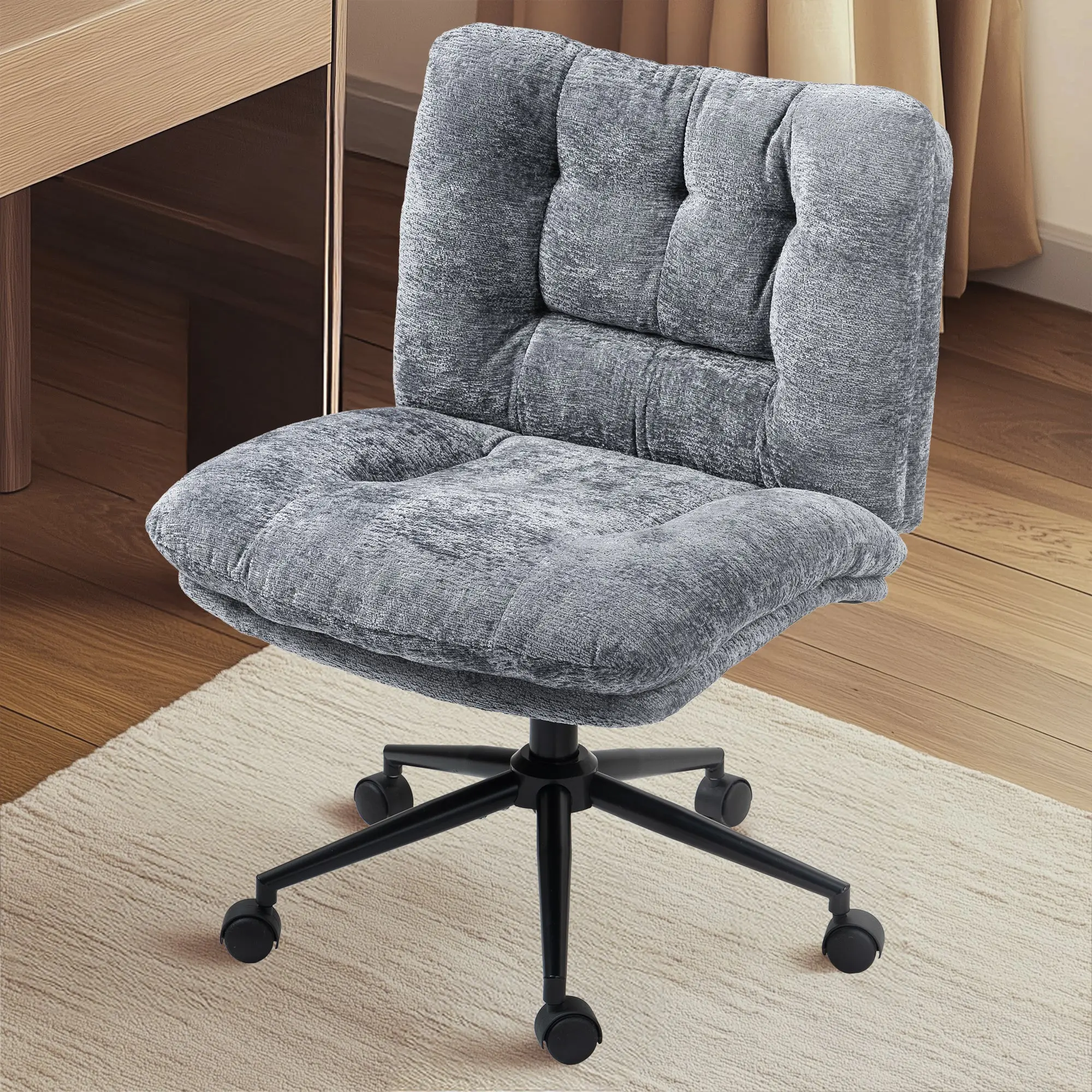 Dowinx Criss Cross Comfort Chair - Grey - Image 3