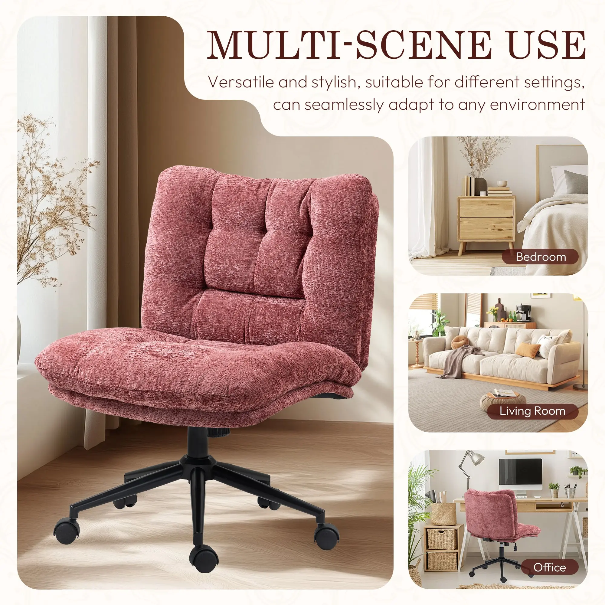 Dowinx Criss Cross Comfort Chair - Purple - Image 6