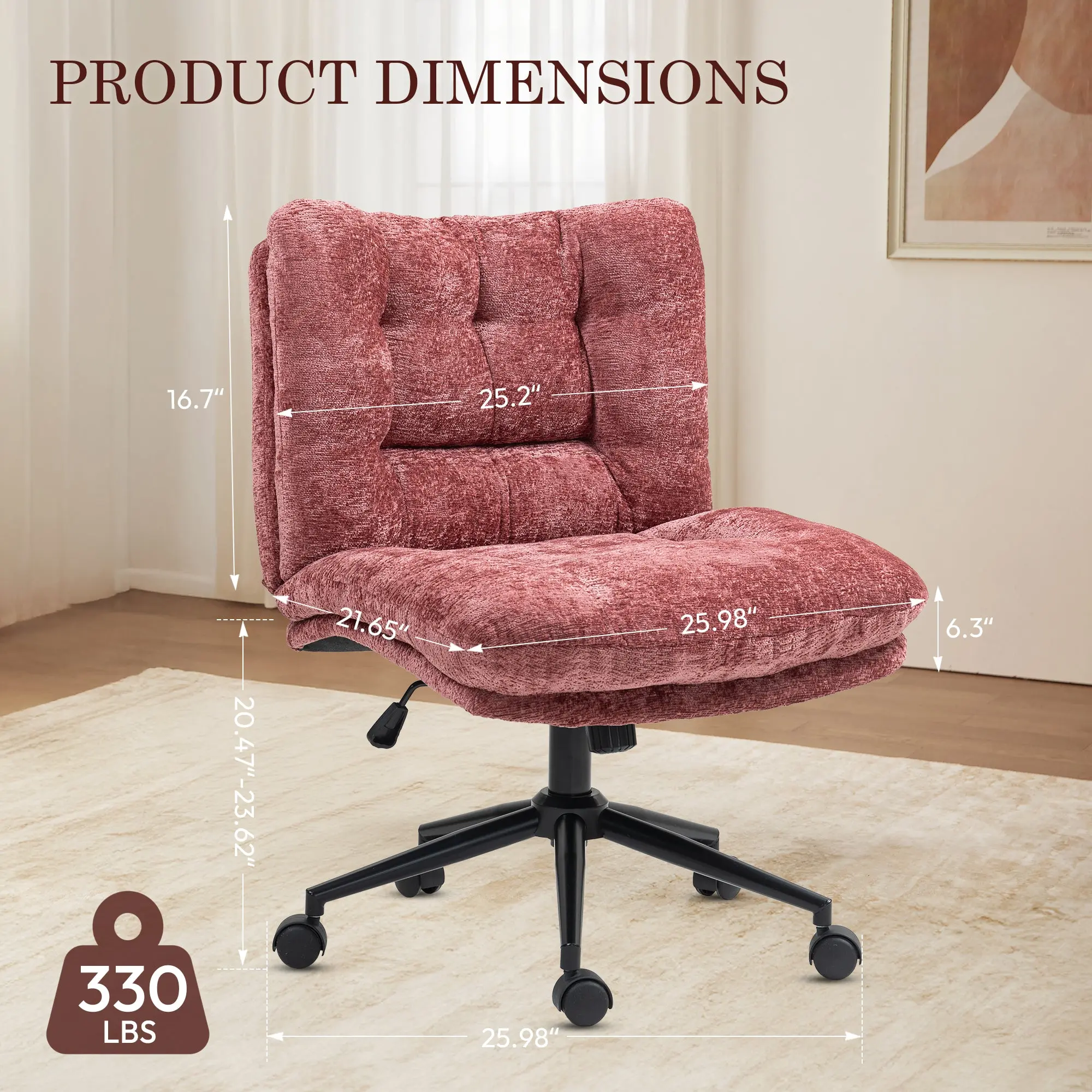 Dowinx Criss Cross Comfort Chair - Purple - Image 9