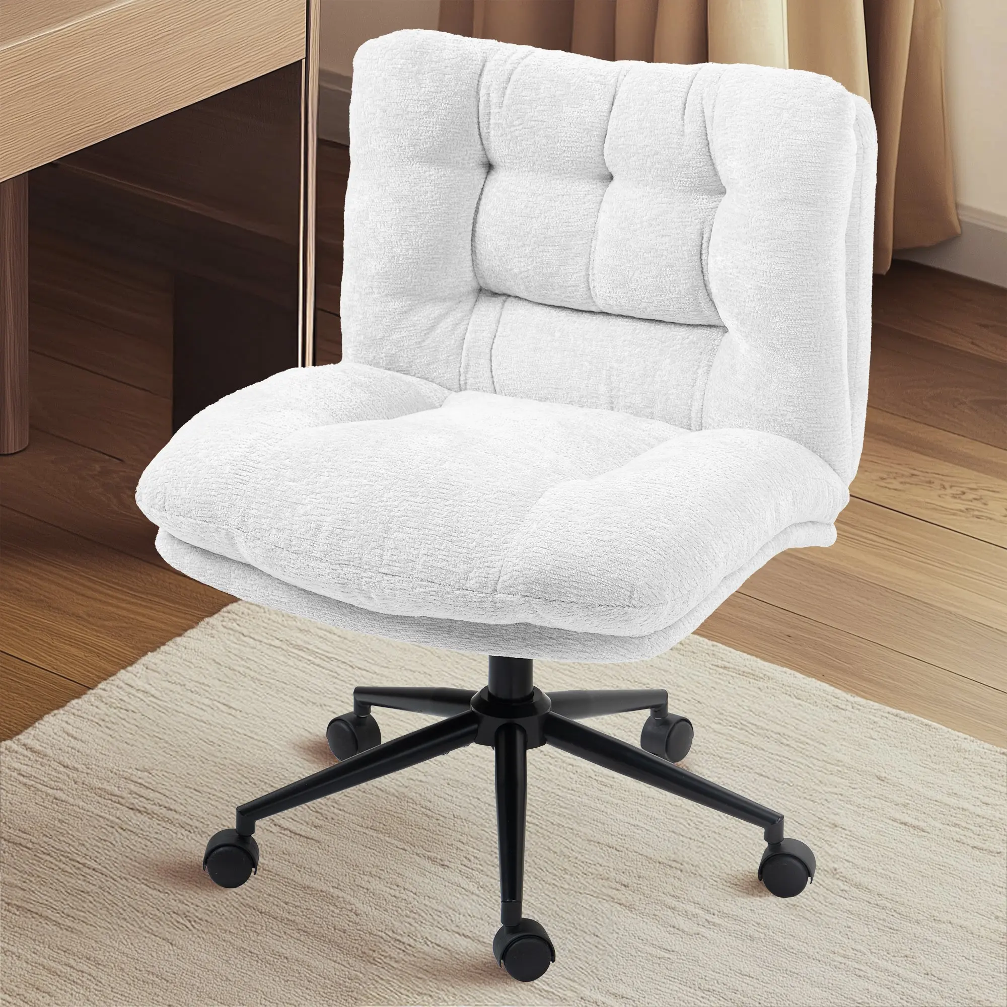 Dowinx Criss Cross Comfort Chair - White - Image 3