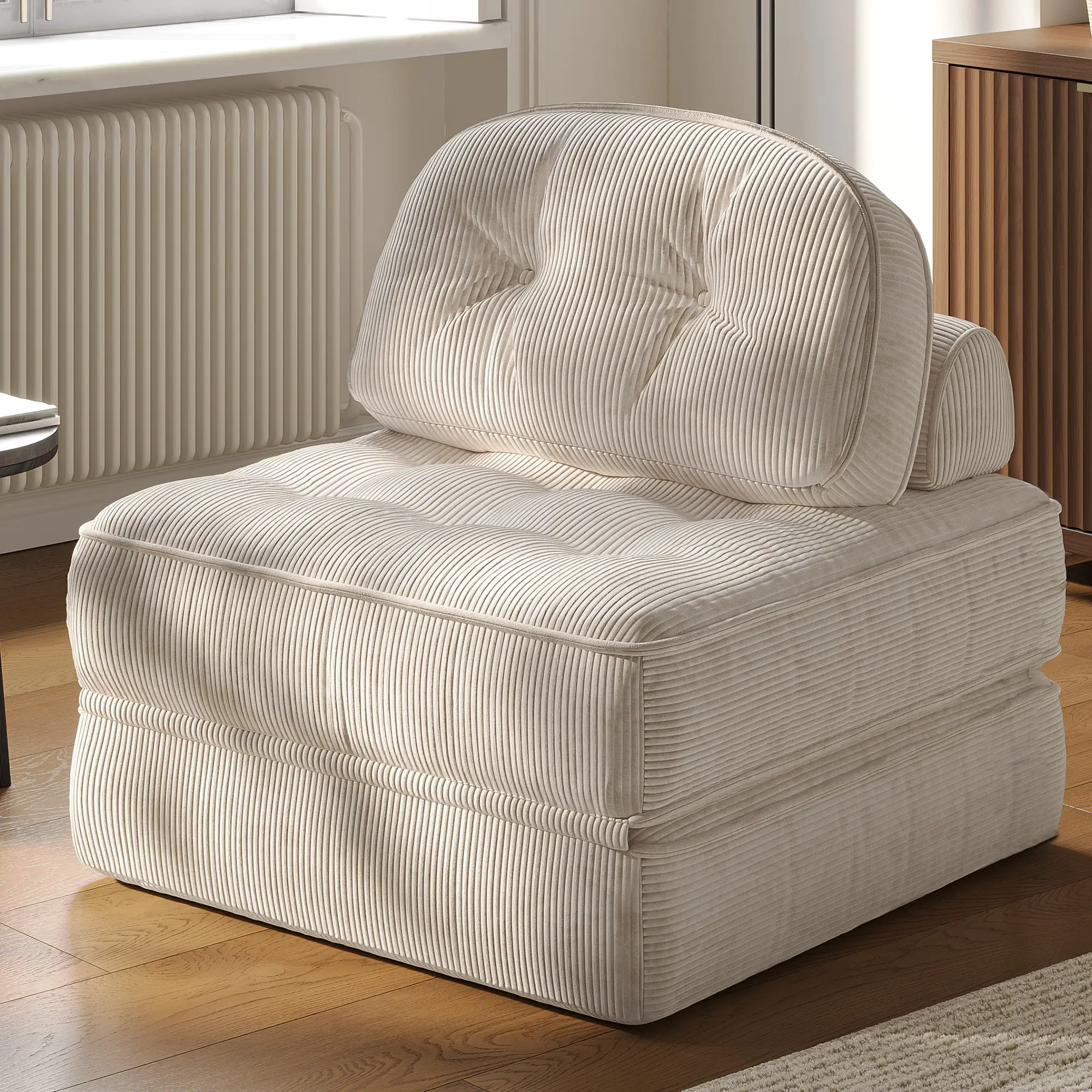 Dowinx Folding Sofa Bed with Pillow-Beige