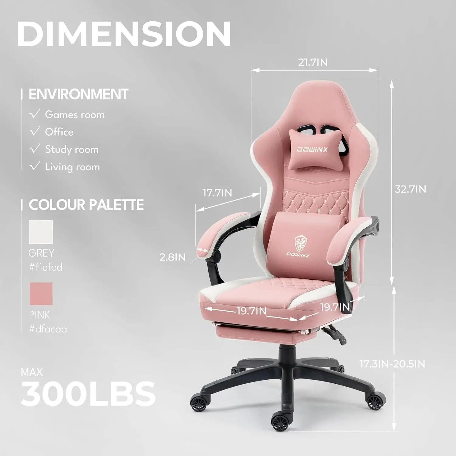 Dowinx Simple Series 6657D-Pink - Image 4