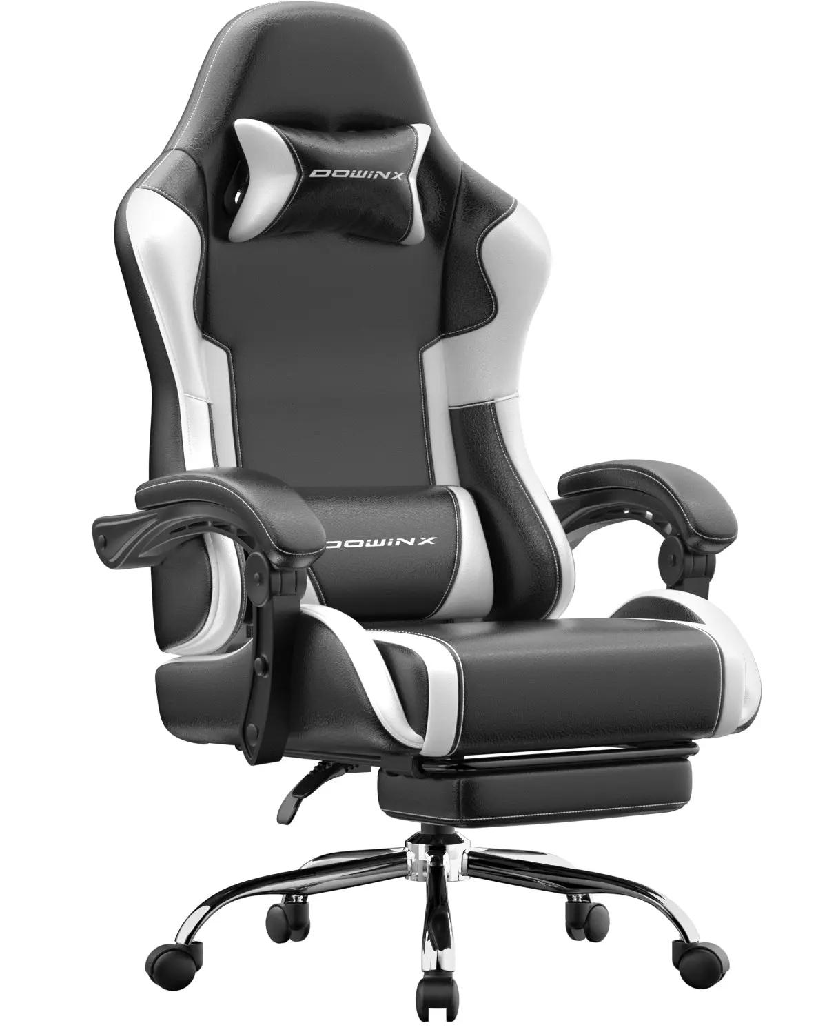 Dowinx Leather Gaming Chair LS-66D58J Black-white | AM - Image 10