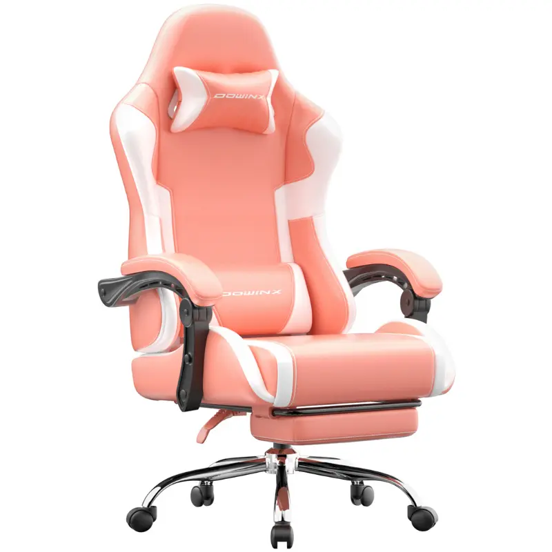 Dowinx Leather Gaming Chair LS-66D58J Pink-White | AM