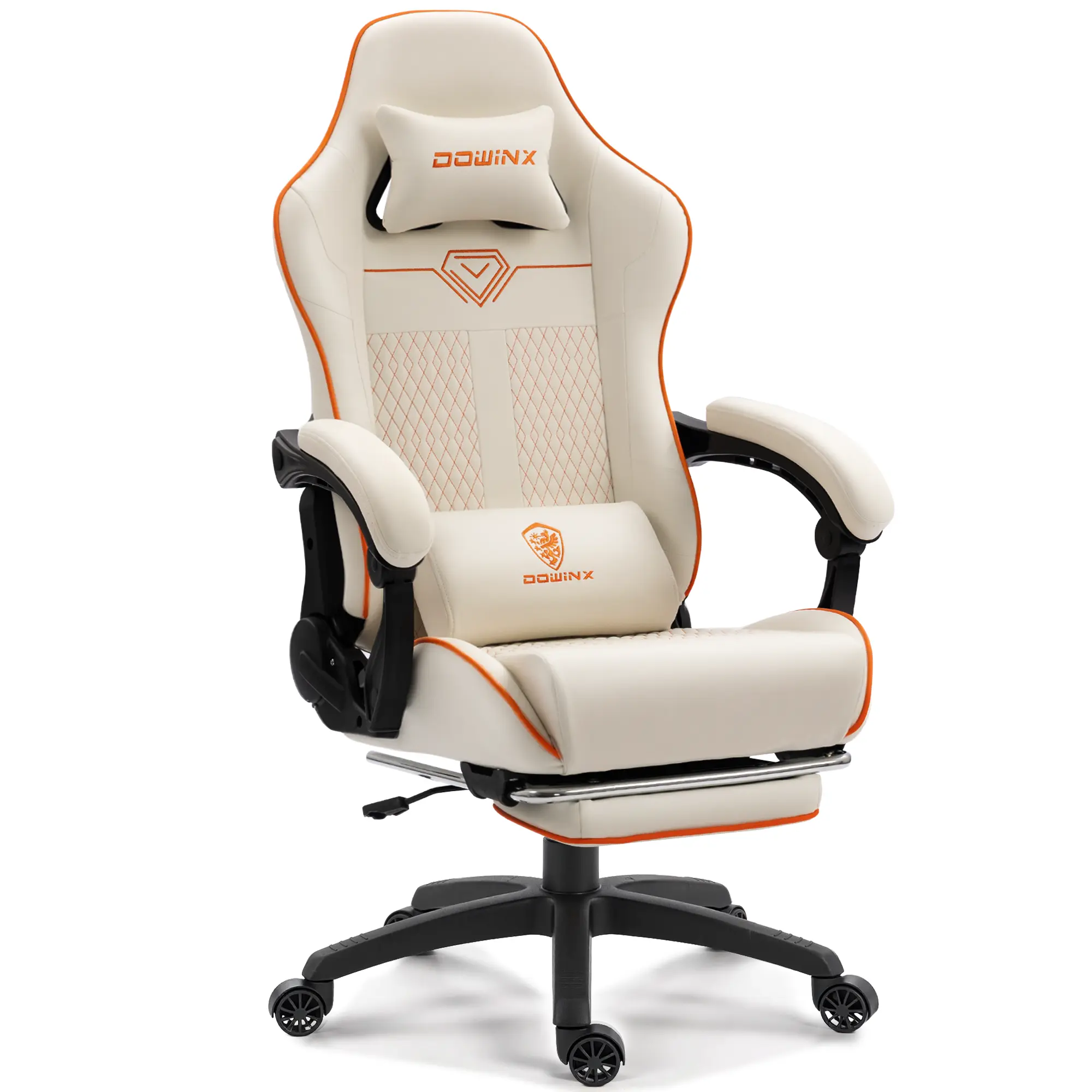 Dowinx Leather Gaming Chair LS-66D87 White