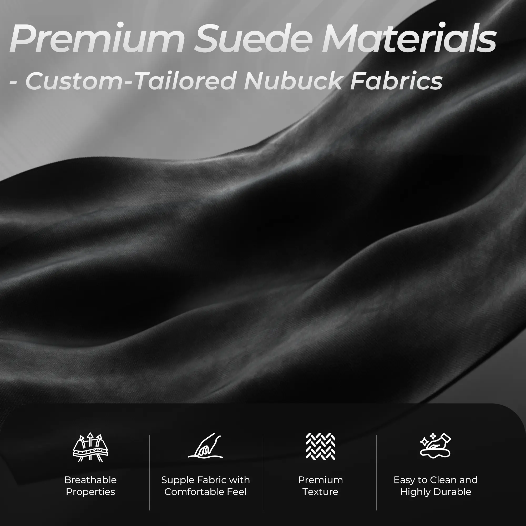Dowinx Luxury Series Suede LS-6668A Black - Image 4