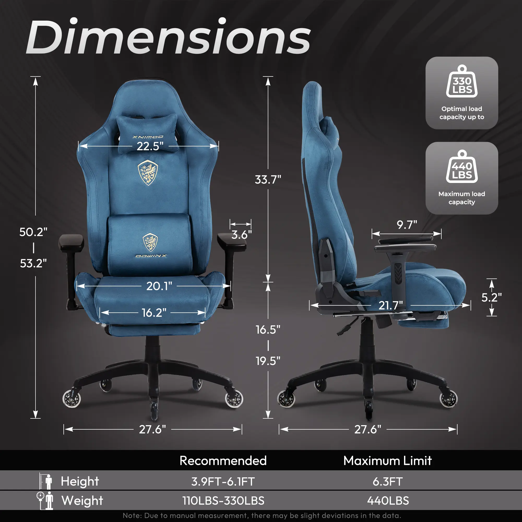 Dowinx Luxury Series Suede LS-6668A Blue - Image 8