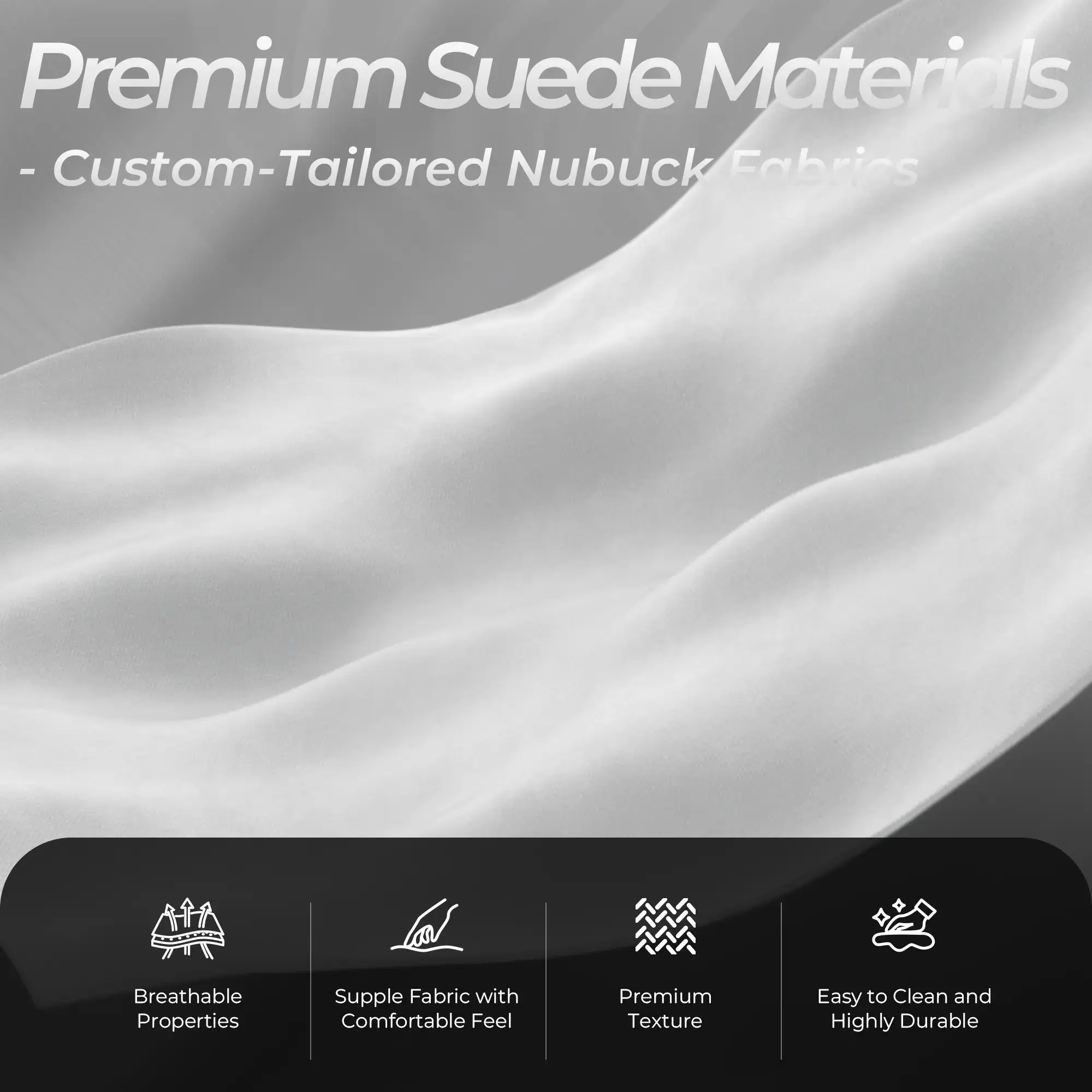 Dowinx Luxury Series Suede LS-6668A White - Image 4