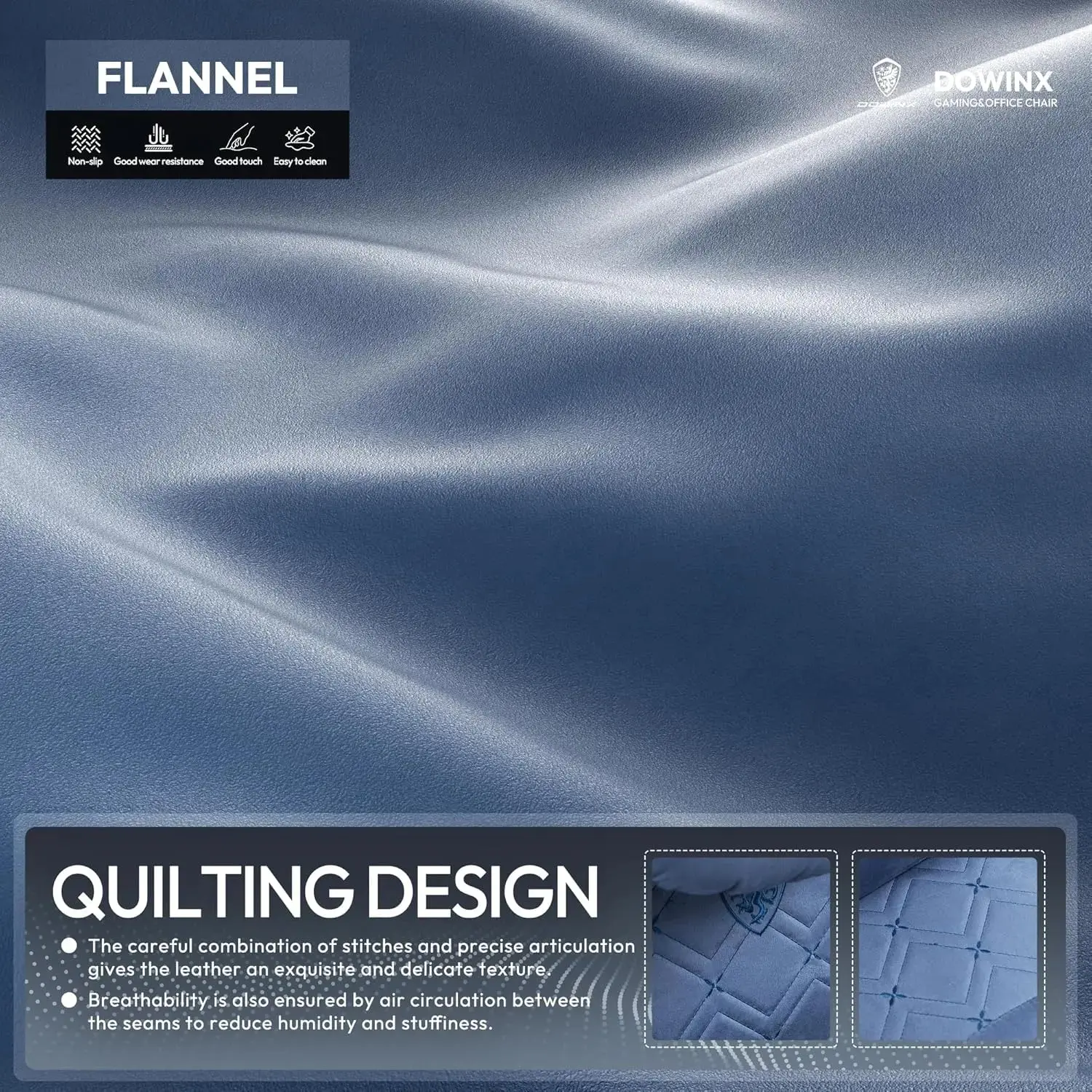 HEATED MASSAGE SERIES MB38 BLUE(Fabric) - Image 6