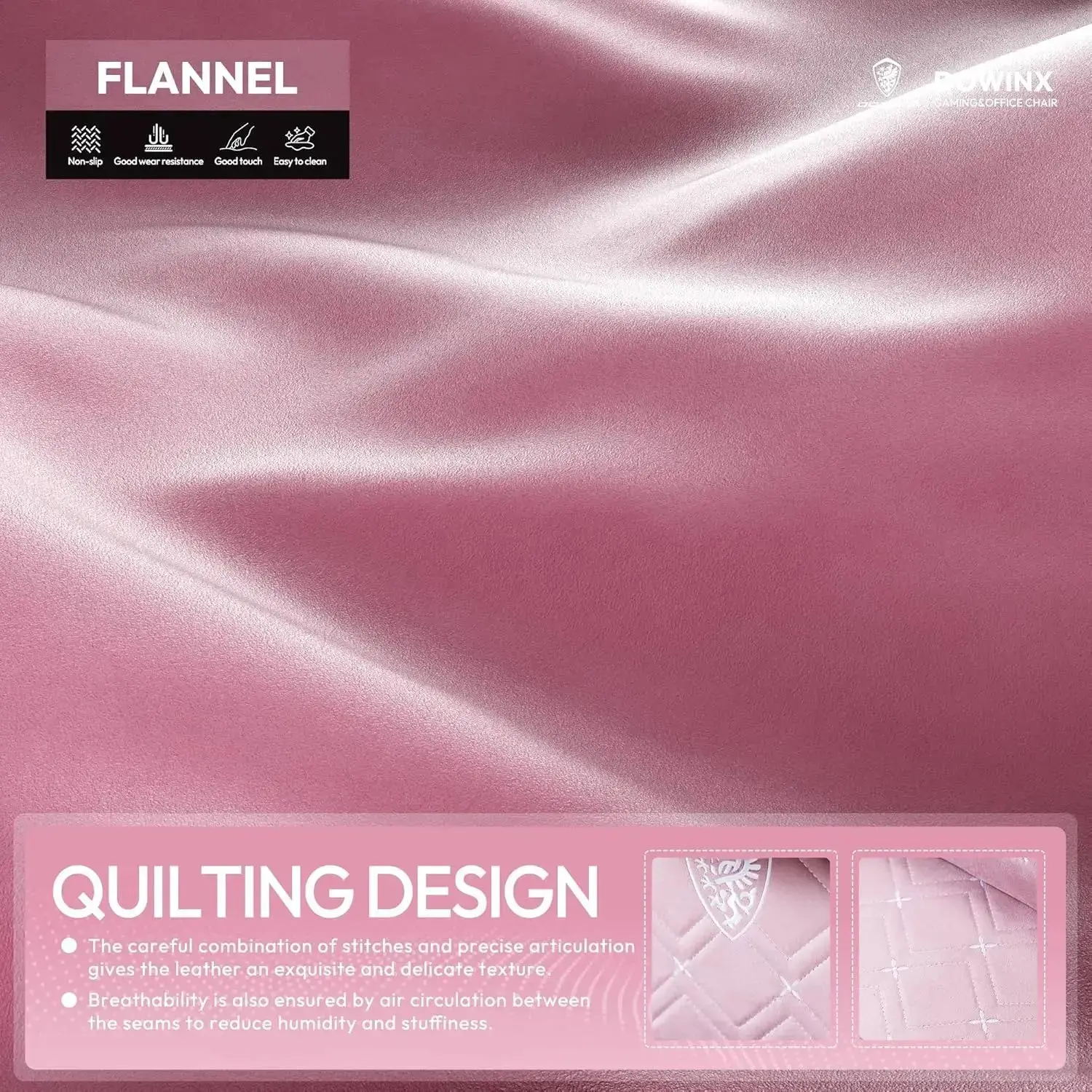 HEATED MASSAGE SERIES MB38 PINK (Fabric) - Image 7