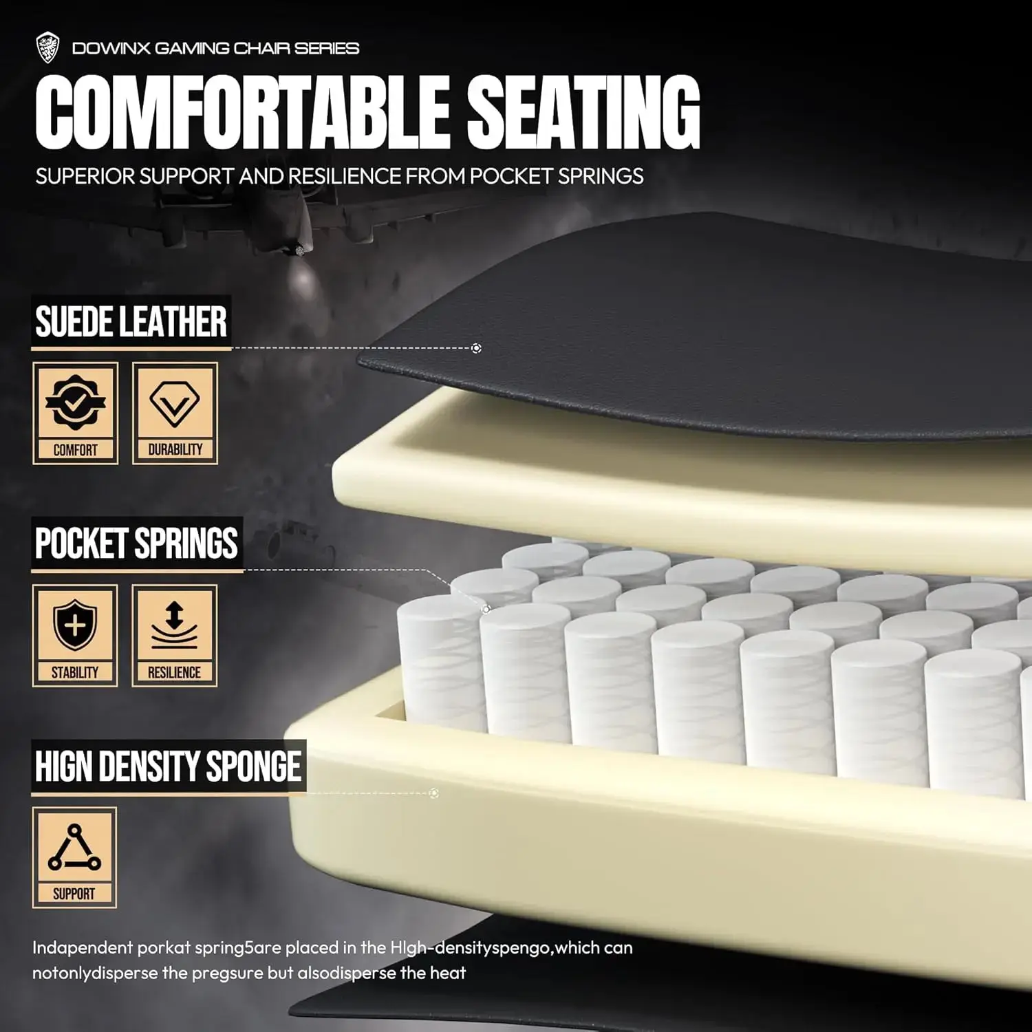 HEATED MASSAGE SERIES MB37 BROWN (PU) - Image 3