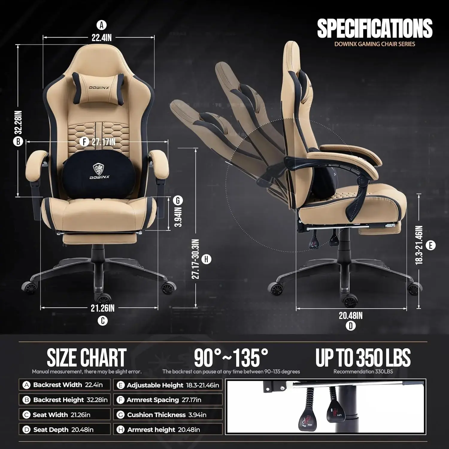 HEATED MASSAGE SERIES MB37 BROWN (PU) - Image 4