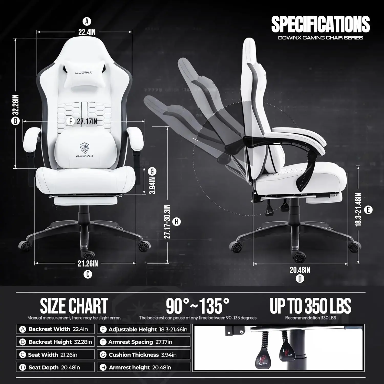 HEATED MASSAGE SERIES MB37 WHITE (PU) - Image 7