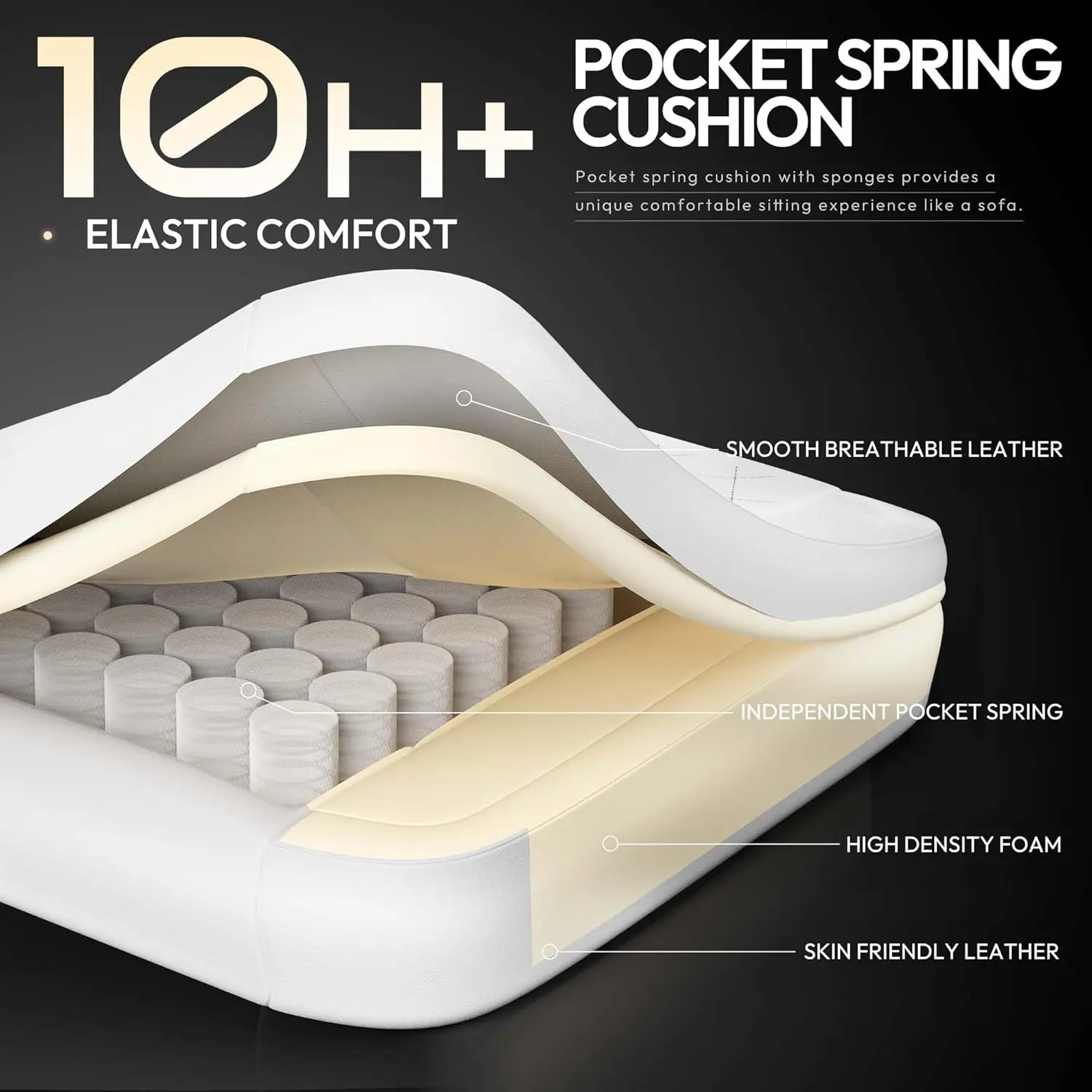 ERGONOMIC SERIES 6650-All White - Image 3