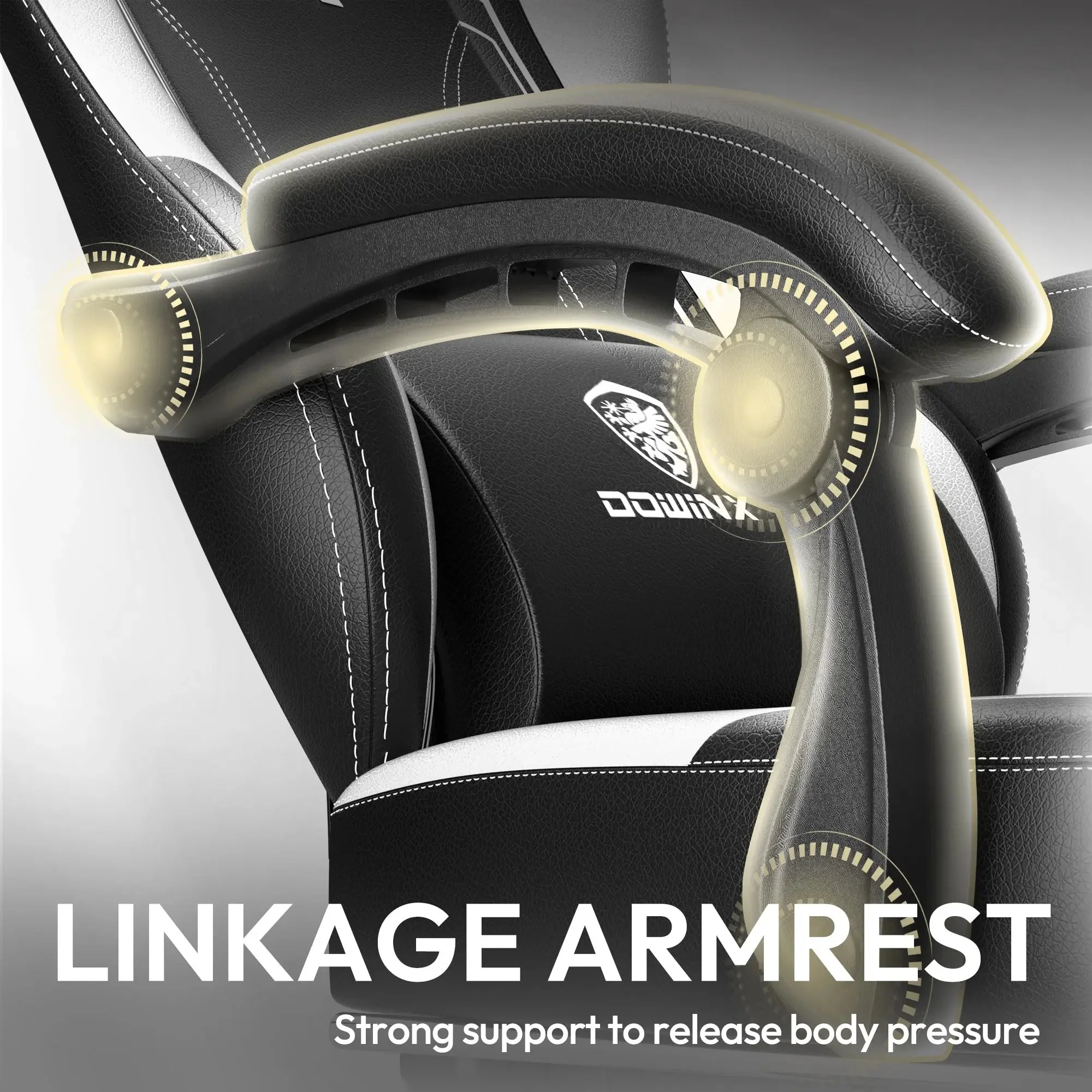 ERGONOMIC SERIES 6650-BLACK&WHITE|Dowinx - Image 4