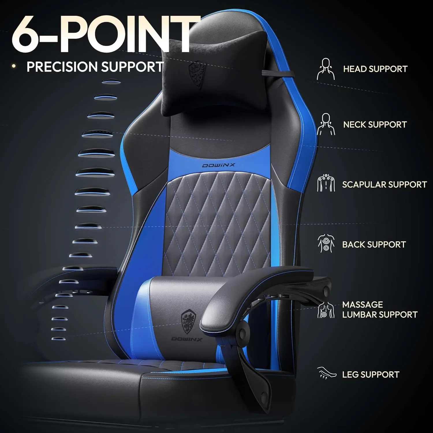 ERGONOMIC SERIES 6650A-Blue New - Image 5