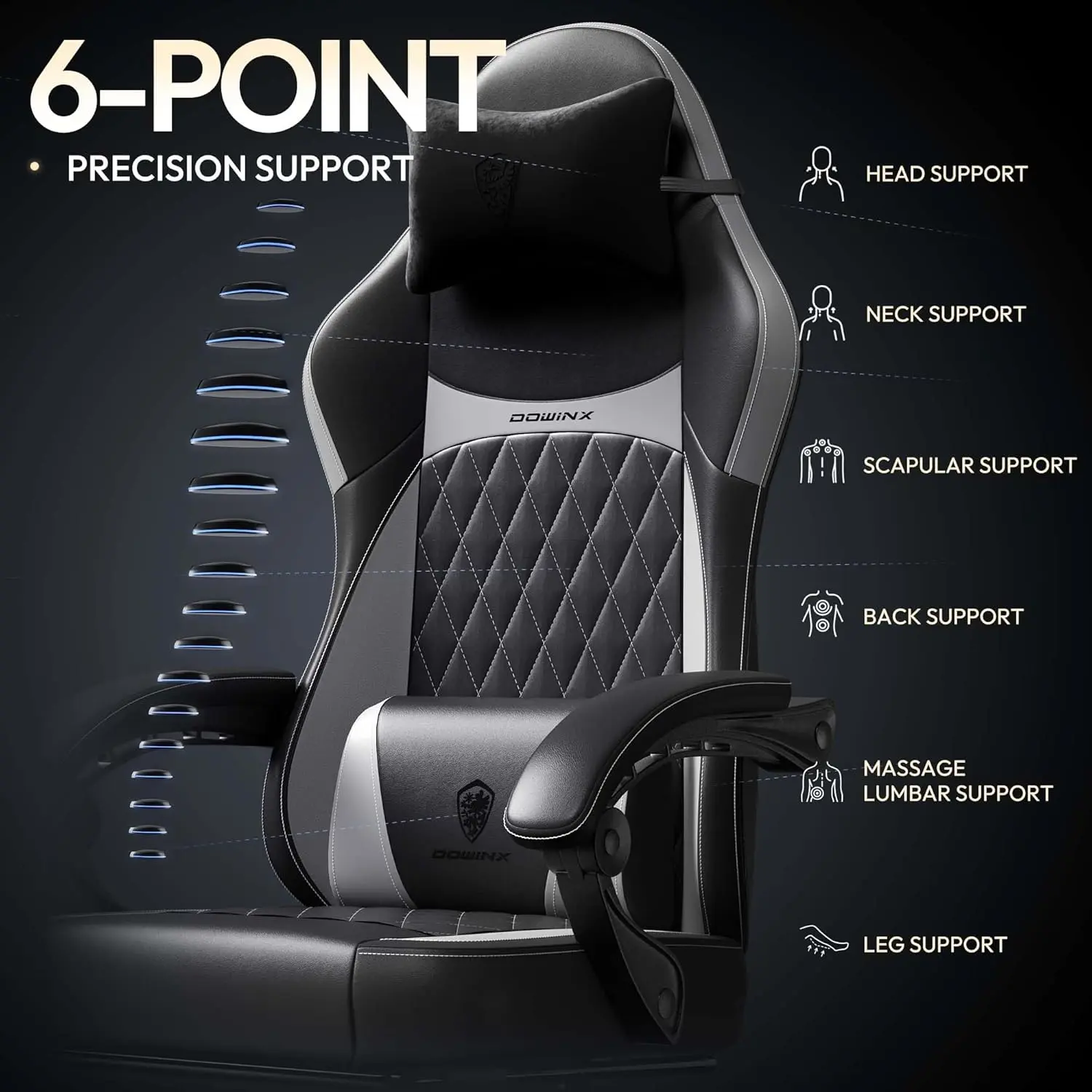 ERGONOMIC SERIES 6650A-Grey New - Image 5