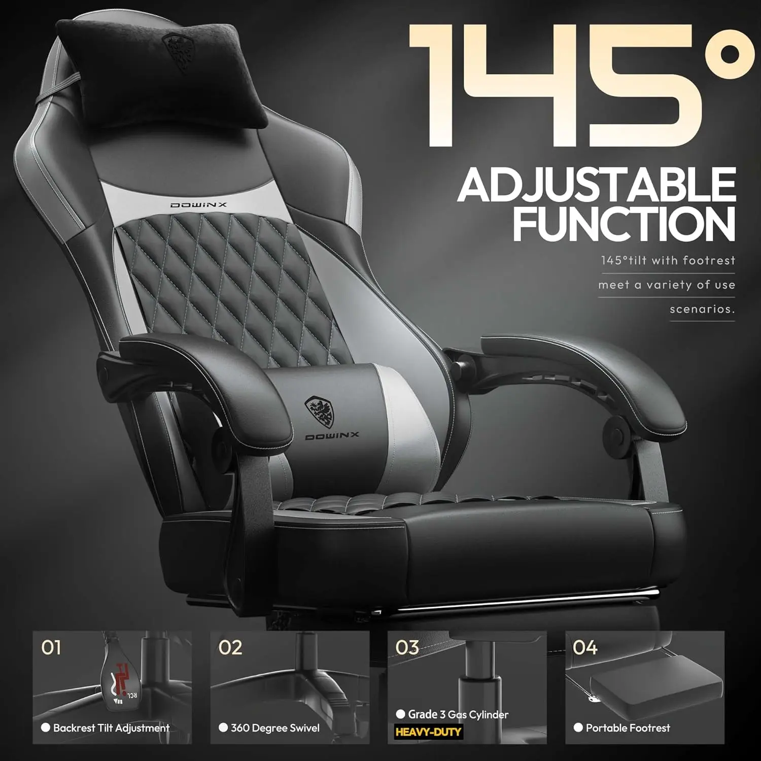 ERGONOMIC SERIES 6650A-Grey New - Image 6