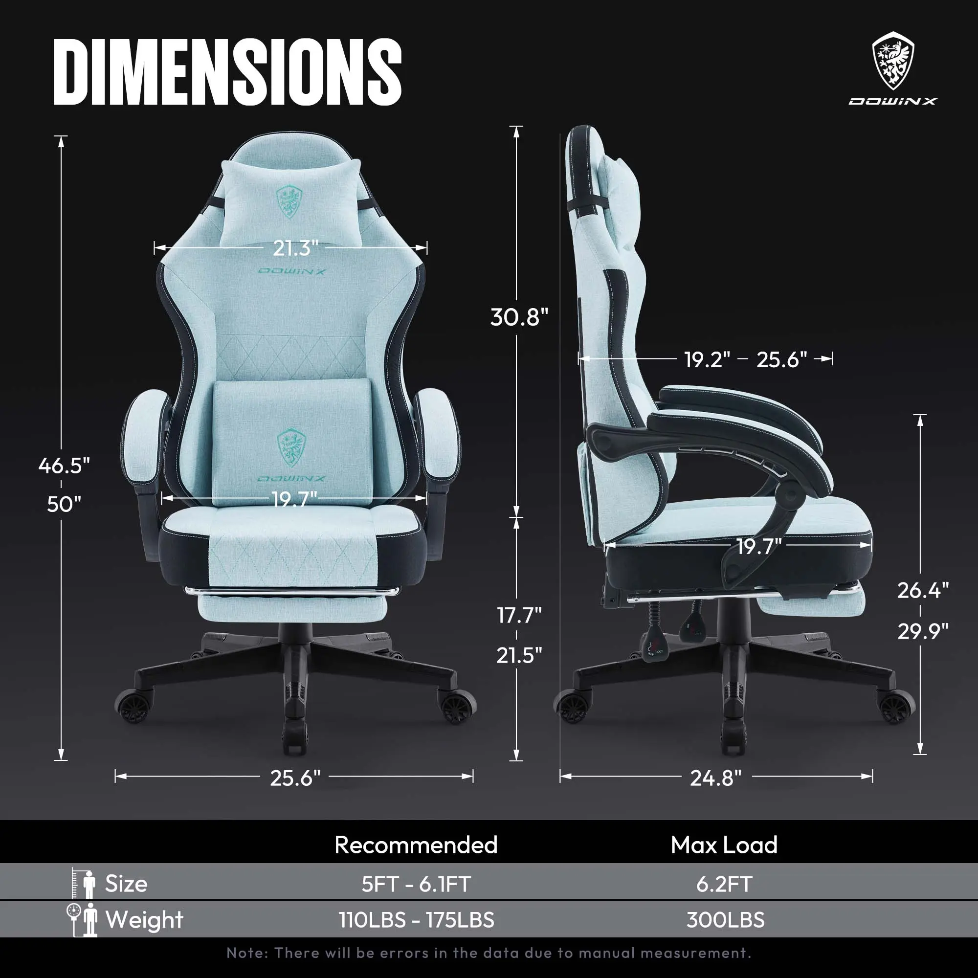 ERGONOMIC SERIES 6650F-Aqua - Image 3
