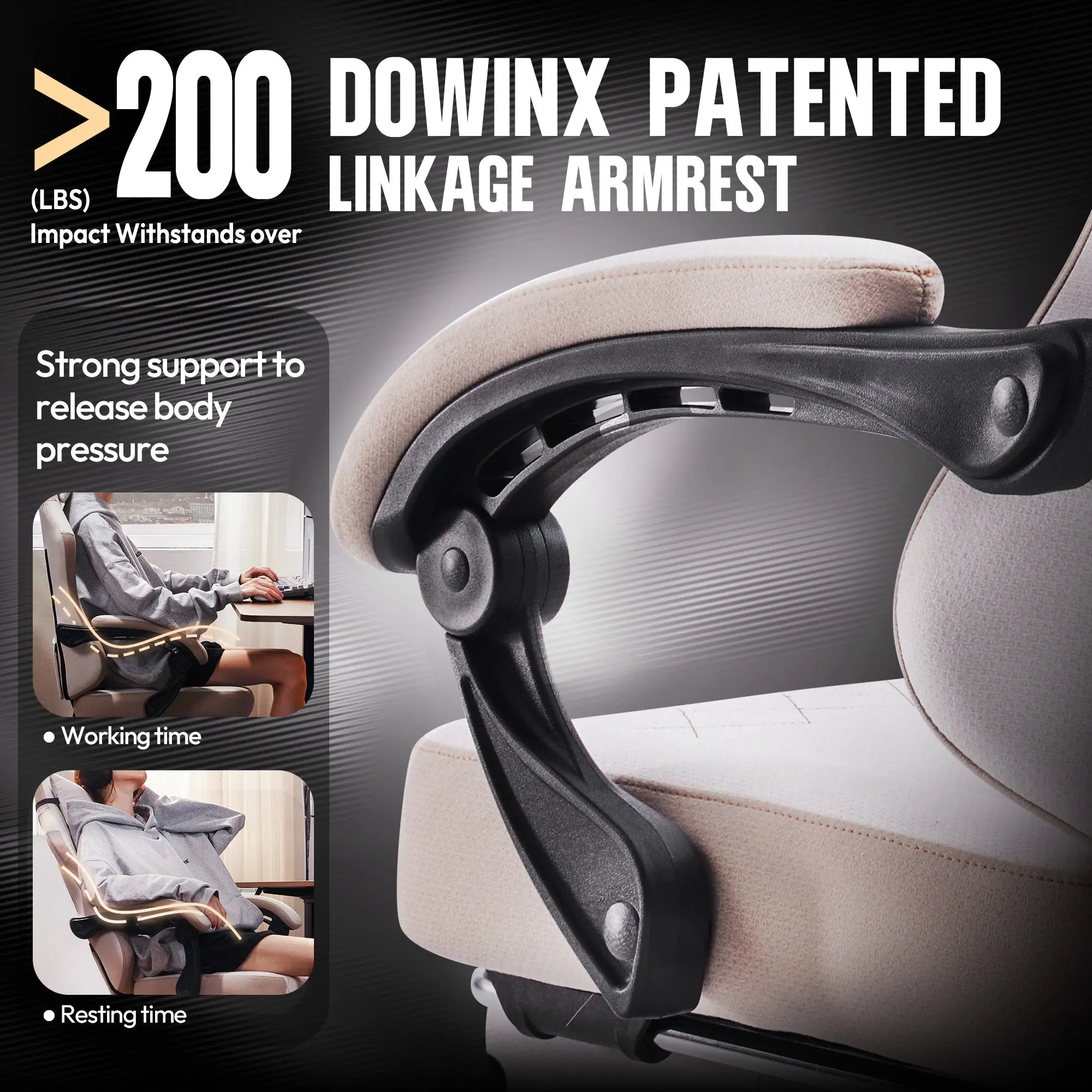 ERGONOMIC SERIES 6650F-Beige - Image 7