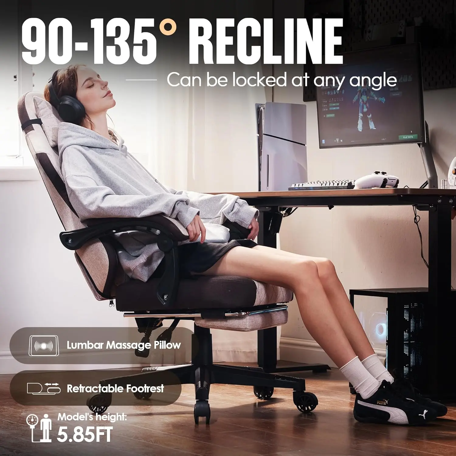 ERGONOMIC SERIES 6650F-Brown - Image 6