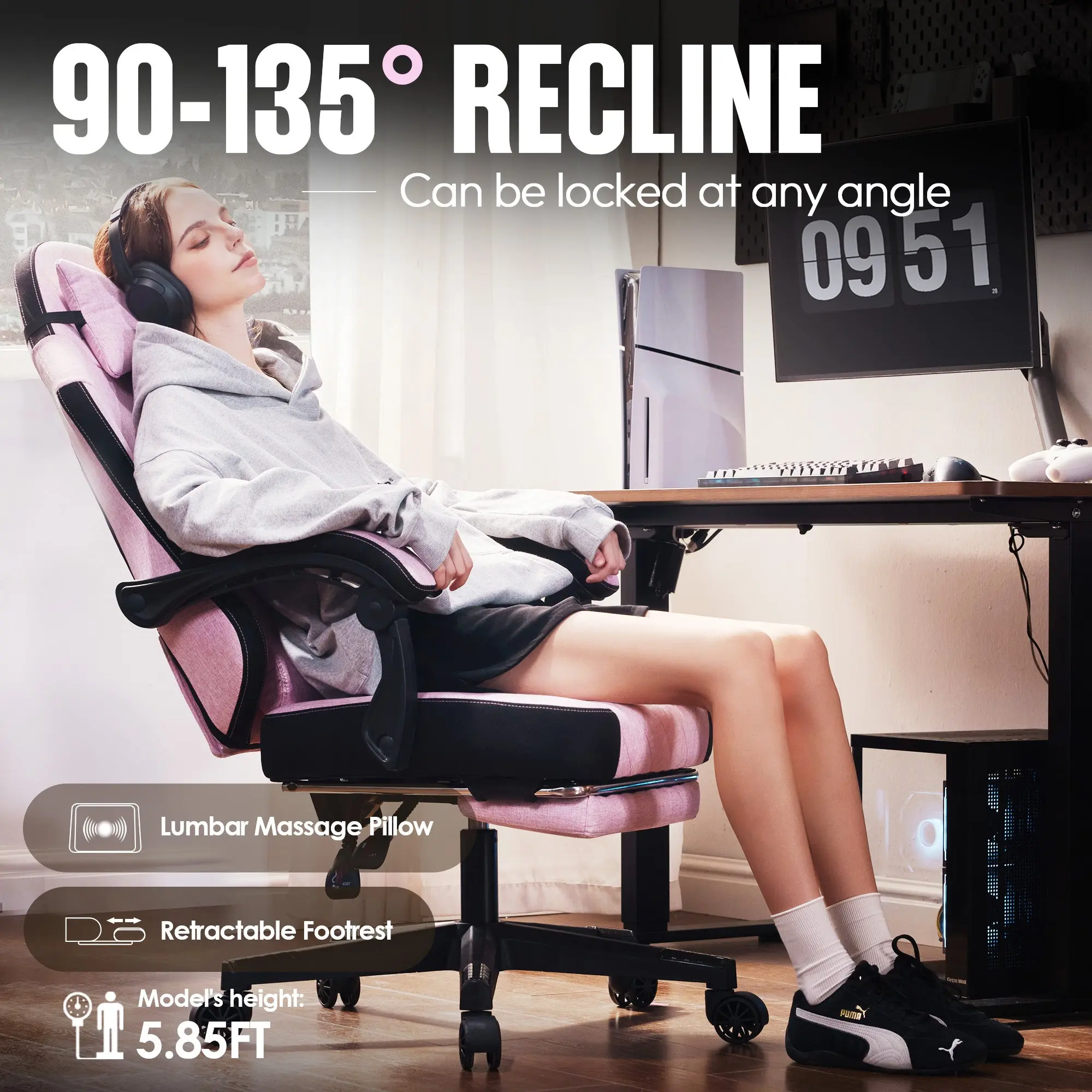 ERGONOMIC SERIES 6650F-Pink - Image 6