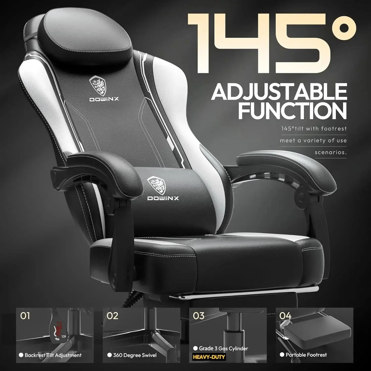 ERGONOMIC SERIES 6650-BLACK&WHITE - Image 6
