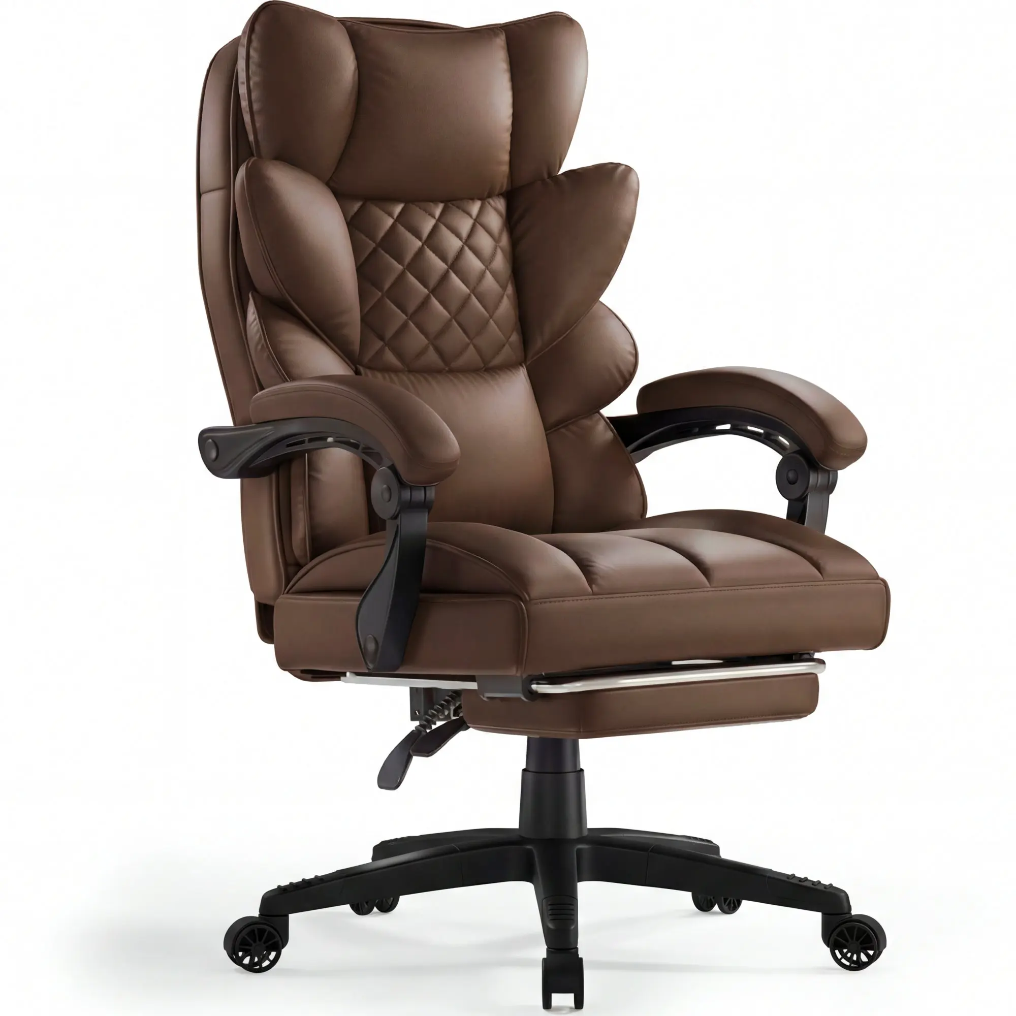 Executive Office Series 66B1A(PU Leather, Brown)