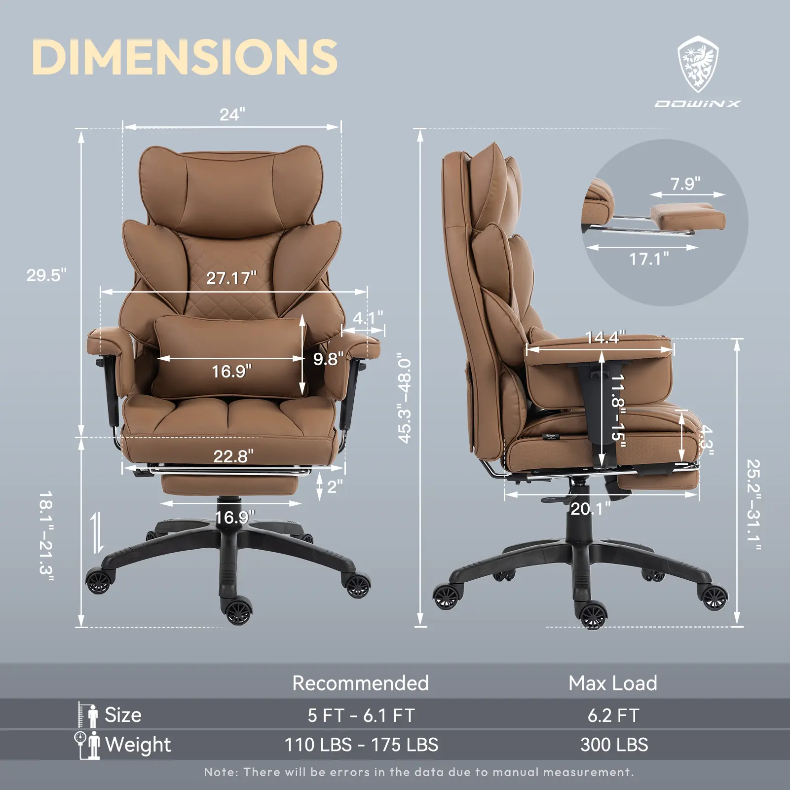 EXECUTIVE OFFICE SERIES 66BG (PU Leather, Brown) - Image 4
