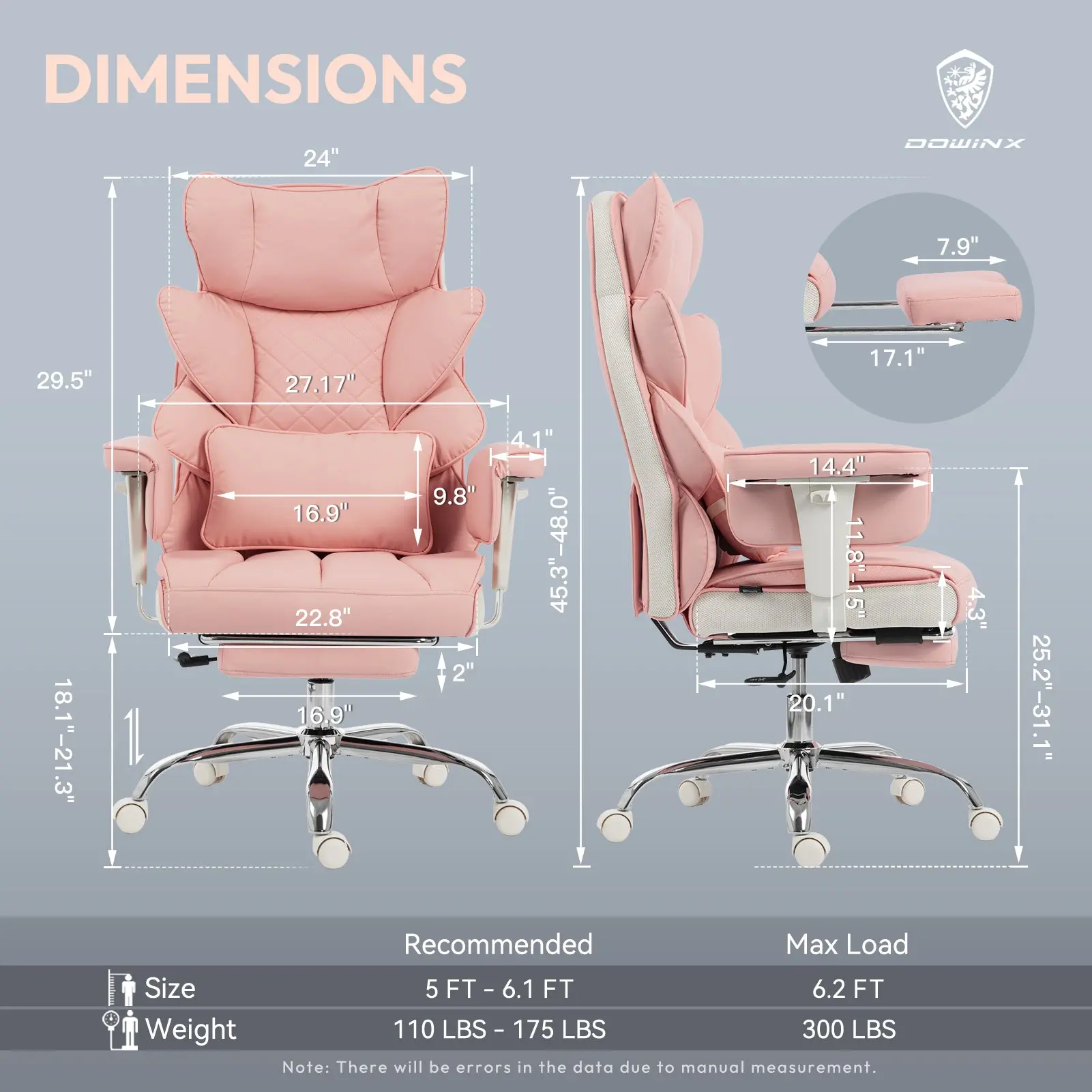 EXECUTIVE OFFICE SERIES 66BG (PU Leather, Pink) - Image 3