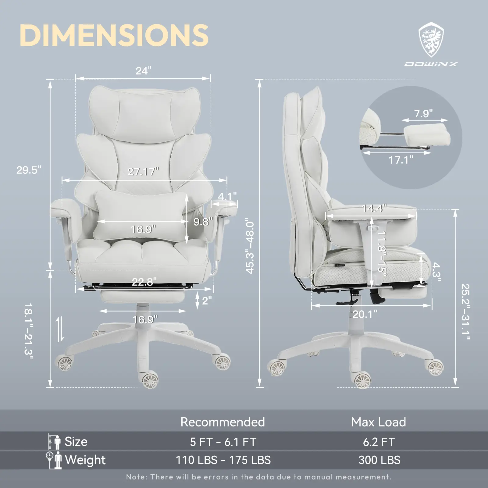 EXECUTIVE OFFICE SERIES 66BG (PU Leather, White) - Image 4