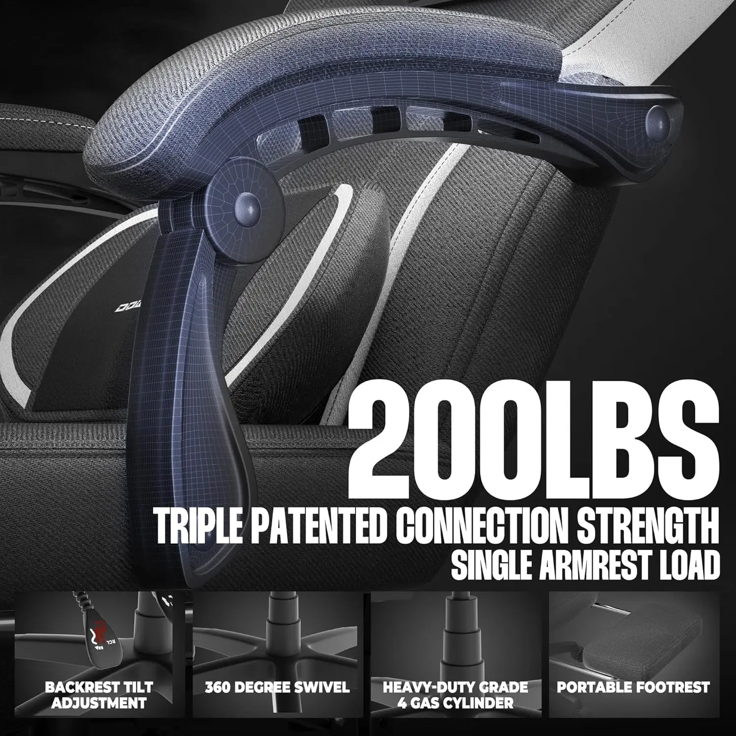 HEAVY-DUTY SERIES MB30 Black(Fabric) - Image 9